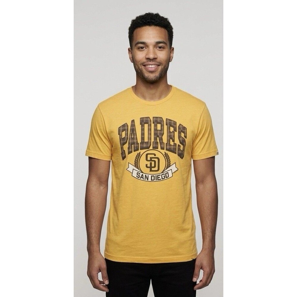 Homage San Diego Padres MLB Yellow T-Shirt Short Sleeve Men's Size Medium 2022